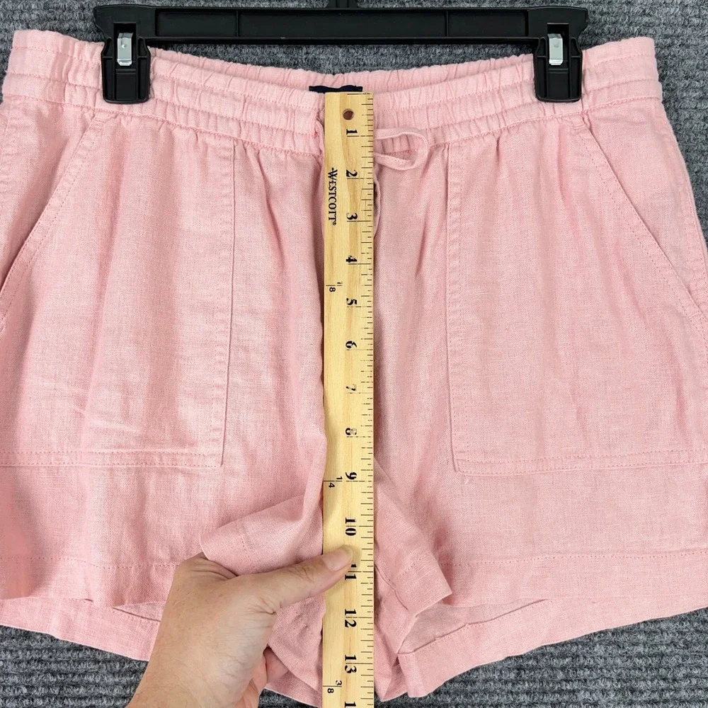J.Crew‎ Linen Pull On Shorts Women S Resort Coastal Minimal Summer Relaxed Chic